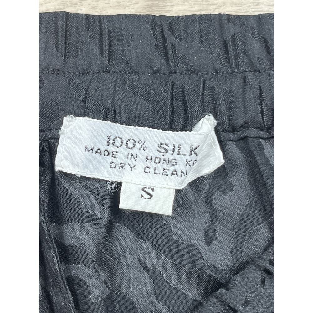 Neiman Marcus Silk Set Shirt Pants Women's Size Small Satin Button Down Vintage - Picture 12 of 16